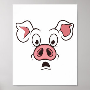Pig-Gesicht-Kostüm Poster
