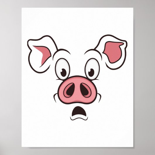 Pig-Gesicht-Kostüm Poster (Vorne)