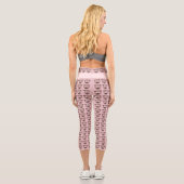 Pig-Gesichtsmuster Capri Leggings (Rückseite)