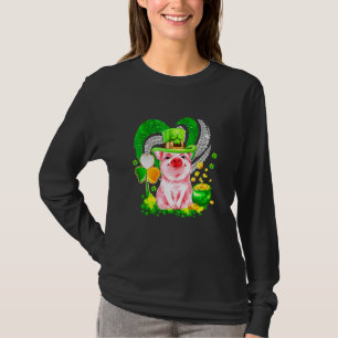 Pig Gorgeous St Patrick Day Funny Pink Pig Lover T-Shirt