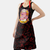 Pig Grillen auf der Grill-Koch anpassen Schürze (InSitu)