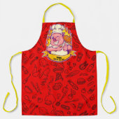 Pig Grillen auf der Grill-Koch anpassen Schürze (Vorderseite)