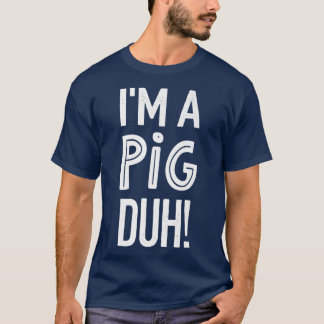 PIG Halloween Anzug Lazy Easy Shirts, I'm Pig T-Shirt
