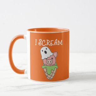 Pig Halloween Ghost I Schrei Eiscreme Puff Tasse