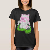 Pig Halloween Mummy T-Shirt (Vorderseite)