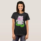 Pig Halloween Mummy T-Shirt (Vorne ganz)