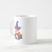Pig Halloween Pig Lover Gift Pig Halloween Pumpkin Kaffeetasse (Vorderseite Links)