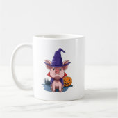 Pig Halloween Pig Lover Gift Pig Halloween Pumpkin Kaffeetasse (Links)