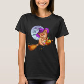 Pig Halloween Pumpkin Hexenhut T-Shirt (Vorderseite)