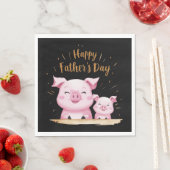 Pig Happy Vatertag Serviette (Beispiel)