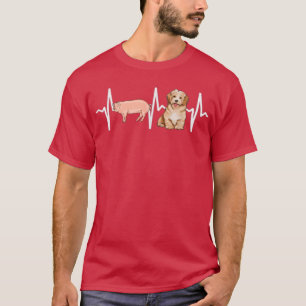 Pig Havanese Heartbeat Dog Lover T-Shirt