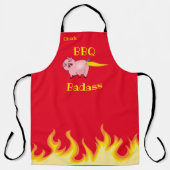 Pig-Hintern-GRILLEN Badass Schürze (Vorderseite)