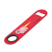 Pig-Hintern-GRILLEN Badass Speed Flaschenöffner (Vorderseite Schrägansicht)