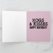 PIG HOG FUNNY BIRTHDAY CARD CARDS KARTE (Innenseite)