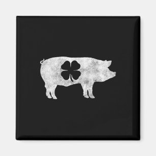 Pig Hog Grillen Meat Gift St. Patrick's Day Kleebl Magnet
