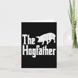 Pig Hogvater Funny Hog Vater Vathers Day Parody Karte