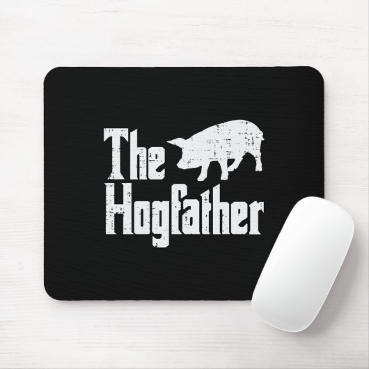 Pig Hogvater Funny Hog Vater Vathers Day Parody Mousepad (Mit Mouse)
