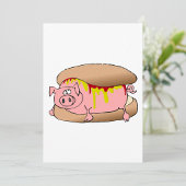 Pig Hot Dog Einladung