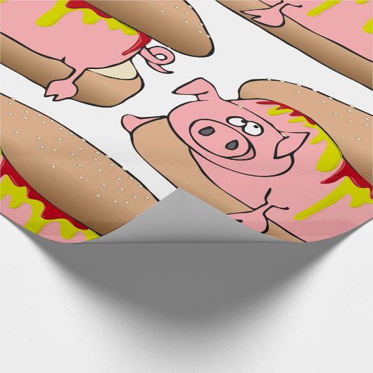 Pig Hot Dog Geschenkpapier