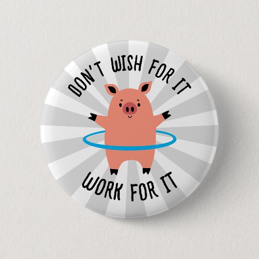 Pig Hula Hoop Button (Vorderseite)