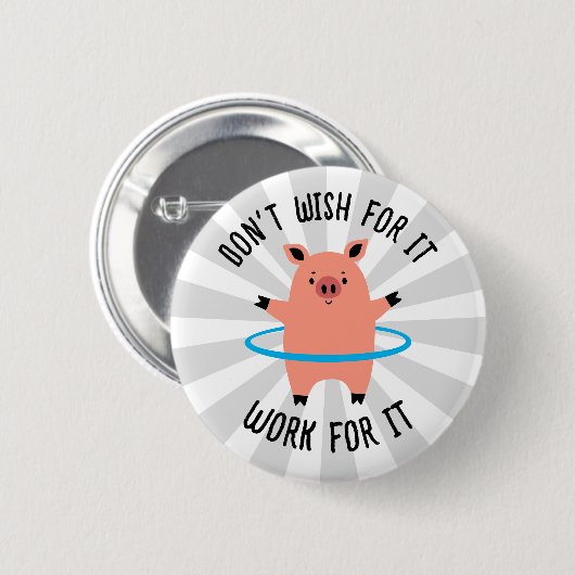 Pig Hula Hoop Button (Vorne & Hinten)
