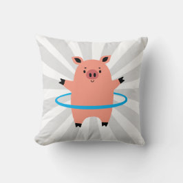 Pig Hula Hoop Kissen