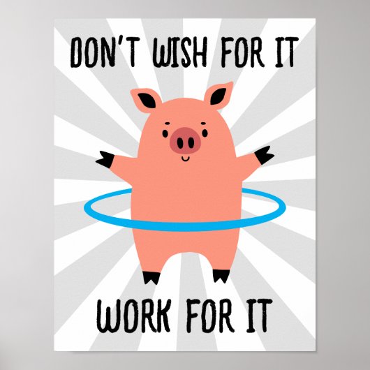 Pig Hula Hoop Poster (Vorne)