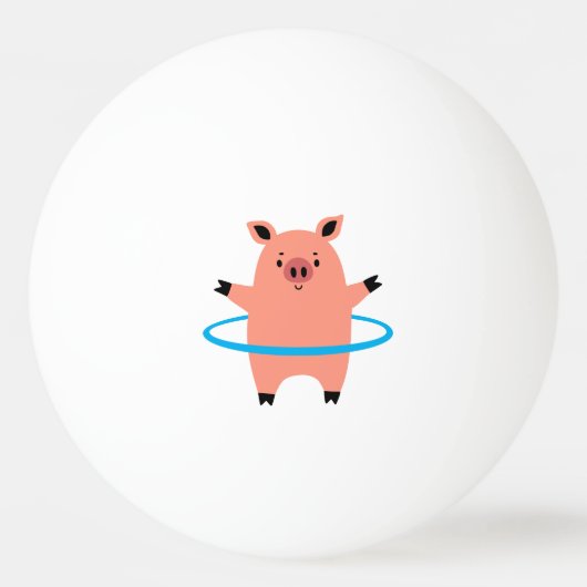 Pig Hula Hoop Tischtennisball (Vorderseite)