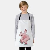 Pig Ice Skaten Ice Skate Schürze (Getragen)
