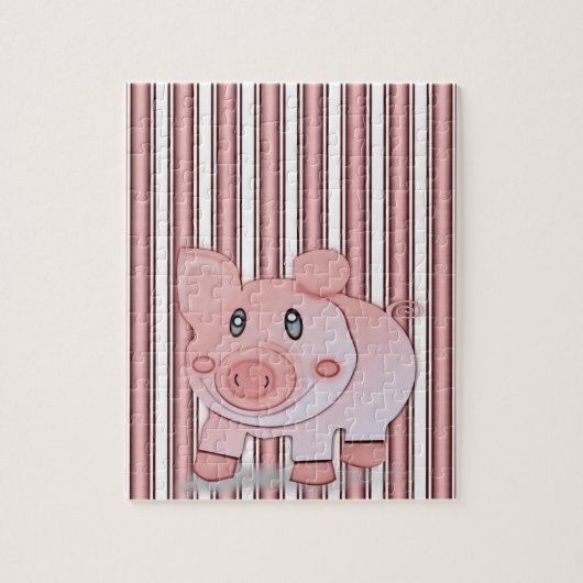 Pig Jigsaw Puzzle (Vertikal)