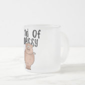 Pig Kind of Messy TShirts and Gifts Mattglastasse (VorderseiteRechts)