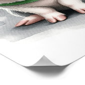 Pig Kinderzimmer Wall Art Poster (Ecke)