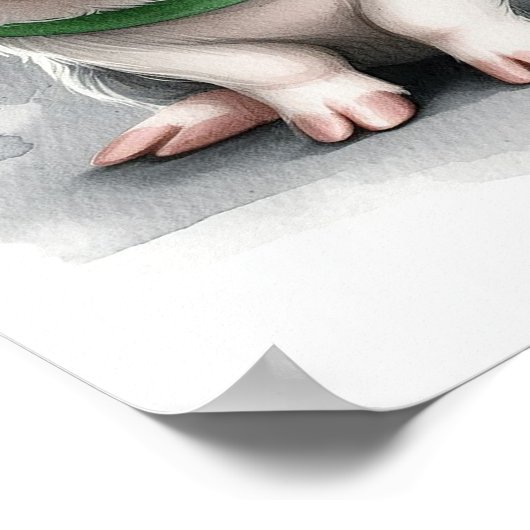 Pig Kinderzimmer Wall Art Poster (Ecke)