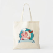 Pig Koch Tote Bag Tragetasche (Vorne)