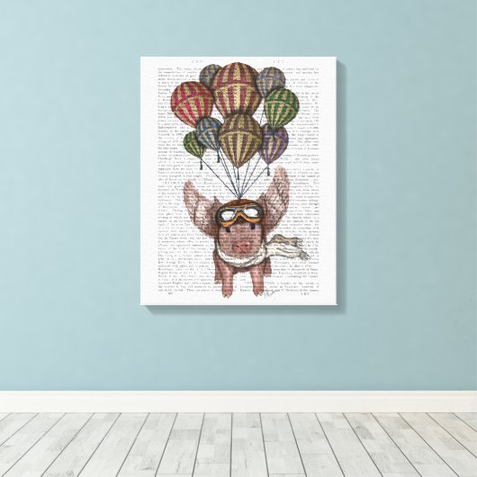 Pig Leinwanddruck (Insitu (Holzboden))