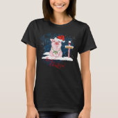 Pig Liebt Weihnachten Nordpol T-Shirt (Vorderseite)