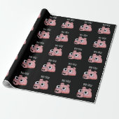 Pig-loo Funny Iglu Pun Dark BG Geschenkpapier (Ungerollt)