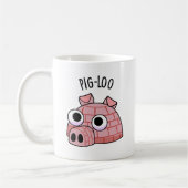 Pig-loo Funny Iglu Pun Kaffeetasse (Links)
