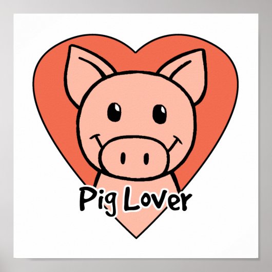 Pig Lover Poster (Vorne)