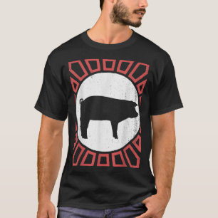 Pig Lover Vintag Retro Style Animal 4577 T-Shirt