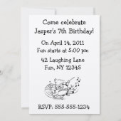 Pig Maestro, du bist eingeladen Karte (Rückseite)