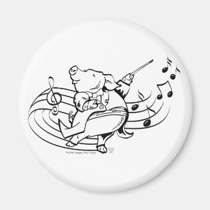 Pig Maestro Magnet
