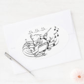 Pig Maestro Ovaler Aufkleber (Umschlag)