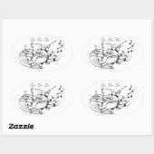 Pig Maestro Ovaler Aufkleber (Blatt)