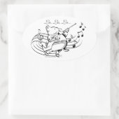 Pig Maestro Ovaler Aufkleber (Tasche)