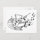 Pig Maestro Postkarte (Vorne/Hinten)