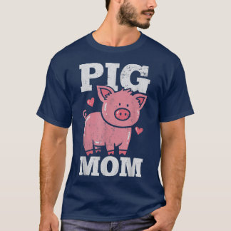 Pig Mama Mama Herz Niedlich T-Shirt