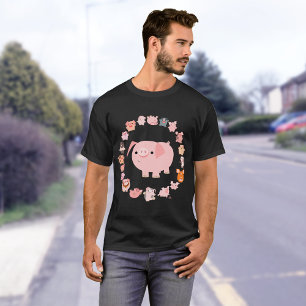 Pig Mandala T - Shirt vorne