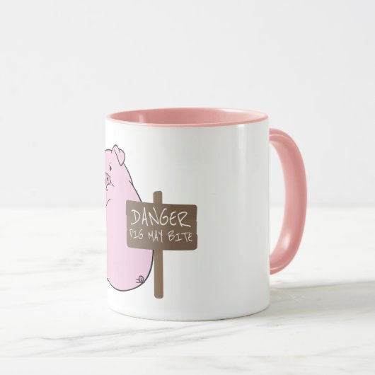 Pig May Bite Tasse (VorderseiteRechts)
