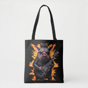 Pig Metal Gitarre I Ham Rock & Roll Musiker Gig Tasche